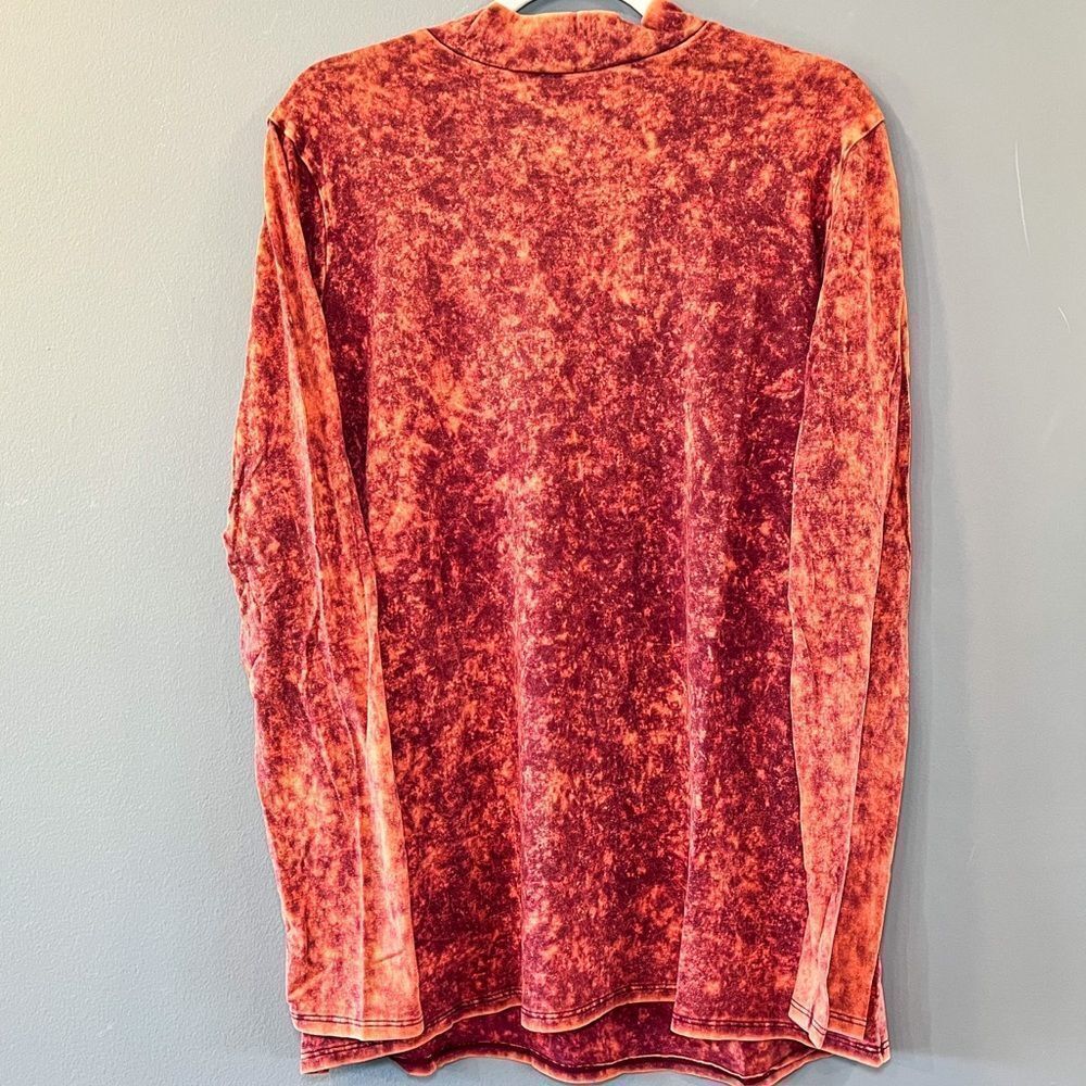 ZENANA MINERAL WASH LONG SLEEVE TOP